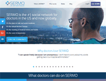 Tablet Screenshot of clients.sermo.com
